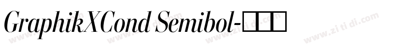 GraphikXCond Semibol字体转换